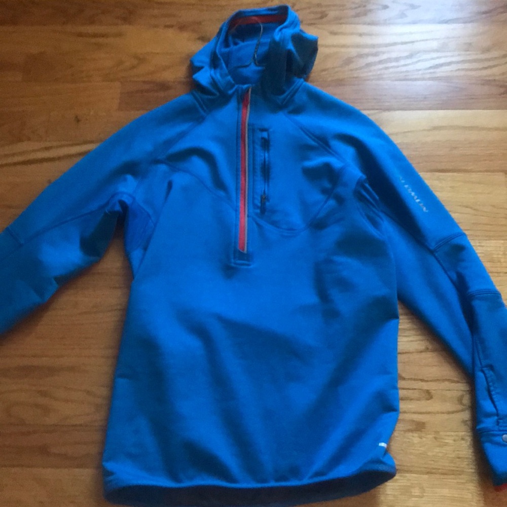Blue dri fit zip up jacket